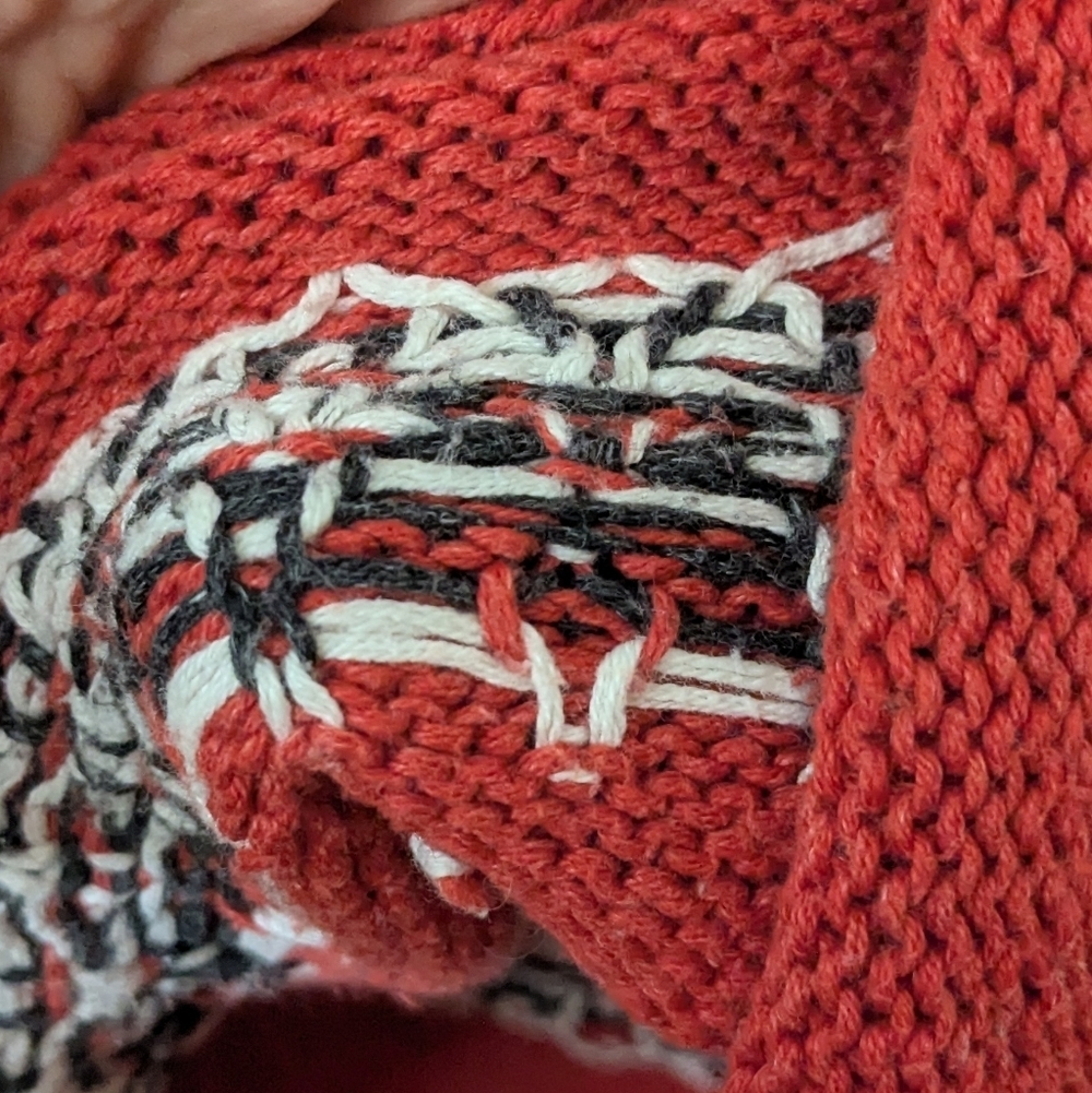 Vintage Ralph Lauren Jeans Sweater Aztec Southwestern Pullover Women L Hand Knit - Picture 4 of 10